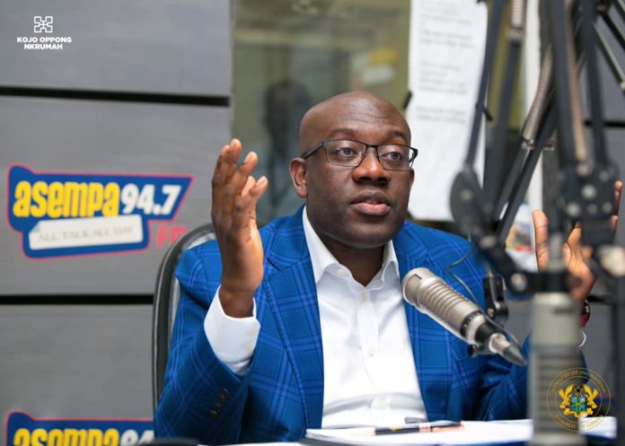 KOJO OPPONG NKRUMAH, INFORMATION MINISTER