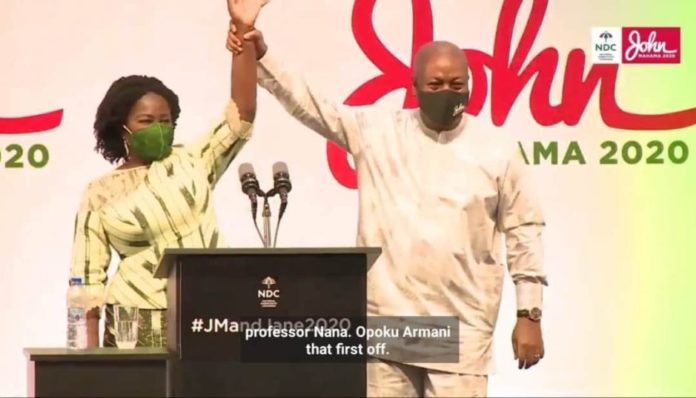 PROF. JANE NAANA OPOKU AGYEMANG AND JOHN DRAMANI MAHAMA