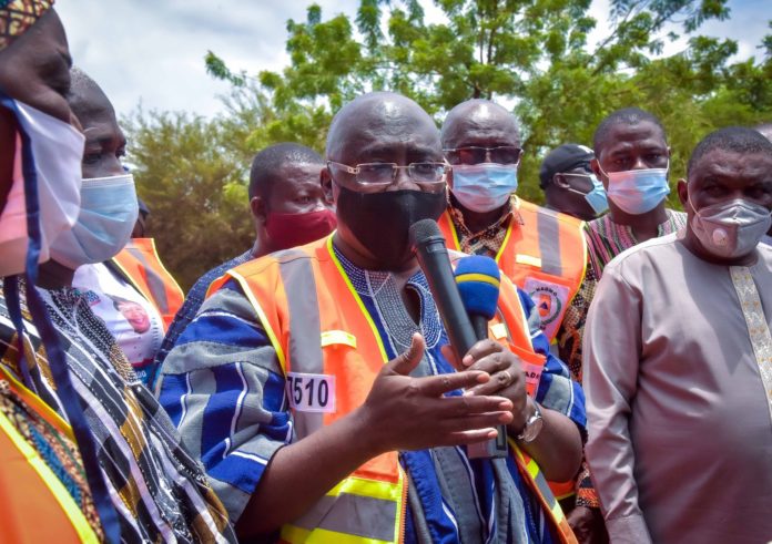 DR. MAHMUDU BAWUMIA AT KUBORE BRIDGE IN BAWKU WEST DISTRICT