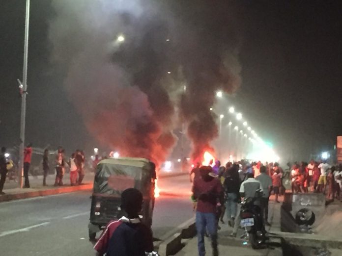 NDC YOUTH PROTEST IN BOLGATANGA