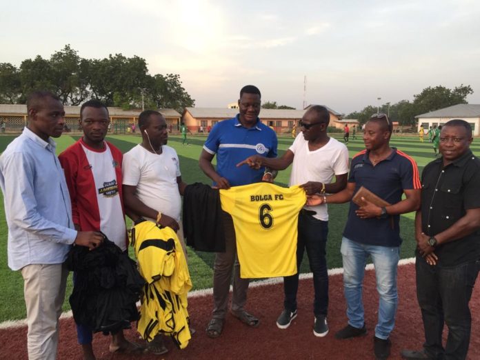 BLACK SATELLITES COACH, KIYOYO DONATES JERSEY TO BOLGA FC