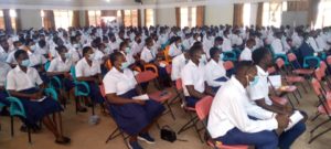 NEWLY ADMITTED STUDENTS AT THE 16TH MATRICULATION CEREMONY OF THE ST. JOHN BOSCO'S COE