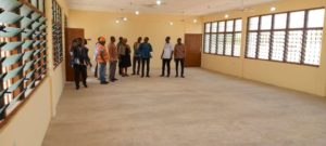 THE 2-UNIT LECTURE THEATRE BEING INSPECTED BY SCHOOL AUTHORITY