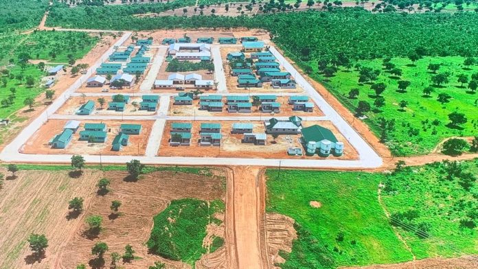 AERIAL VIEW OF NEWLY BUILT COMMUNITIES