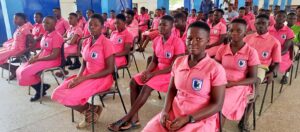 NAVASCO students at a short ceremony ahead of the commissioning of the 2 mechanized Boreholes