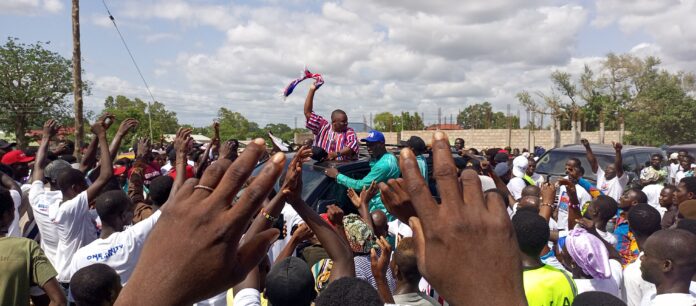 NPP Parliamentary Candidate, Mathew Amoah Silas after filling