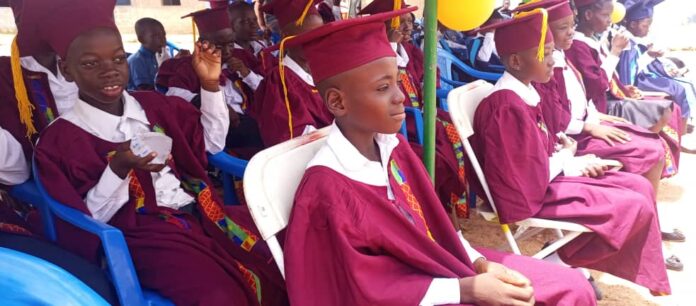 Some continuing students at the graduation ceremony