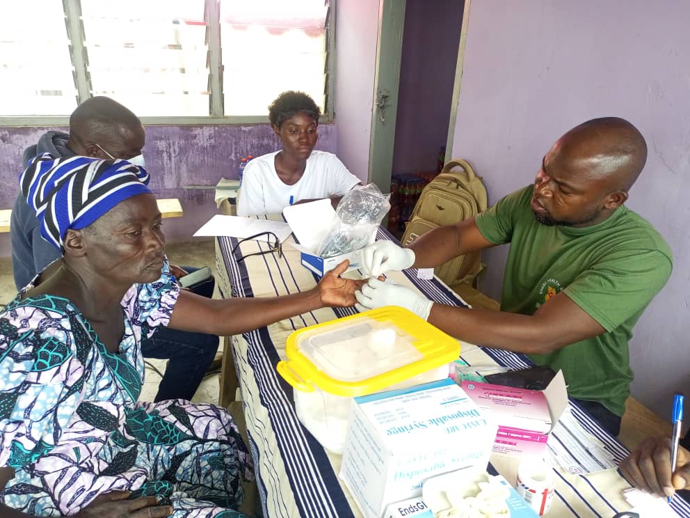 Some of the beneficiaries undergoing the free screening