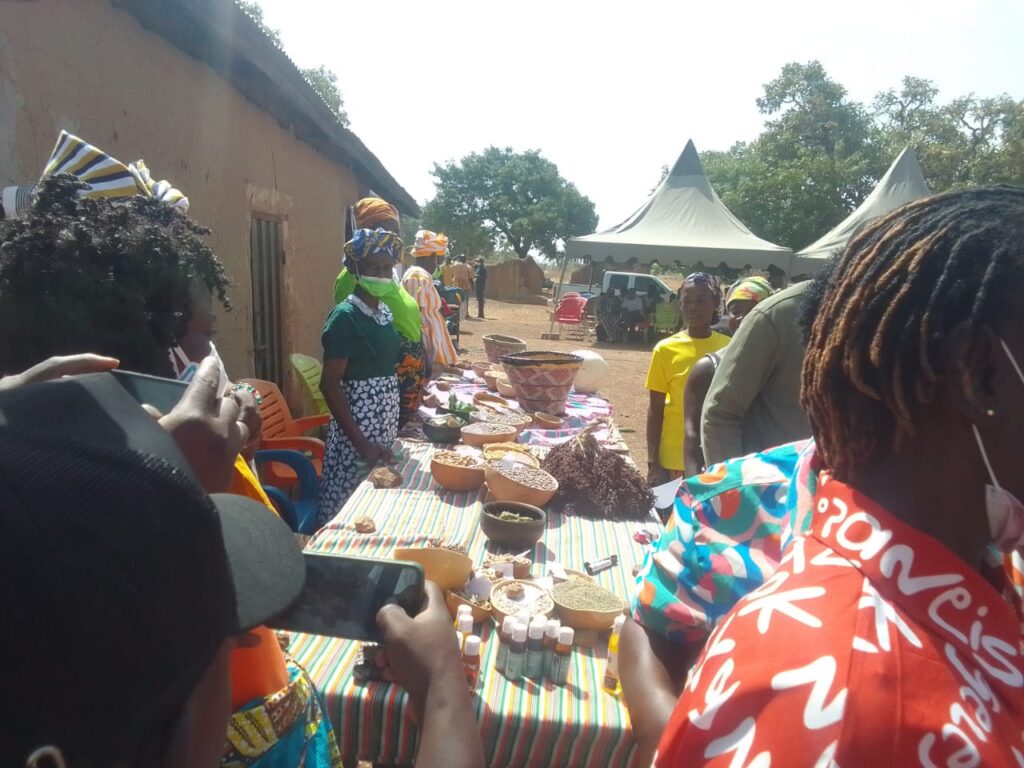 Foodstuffs on display