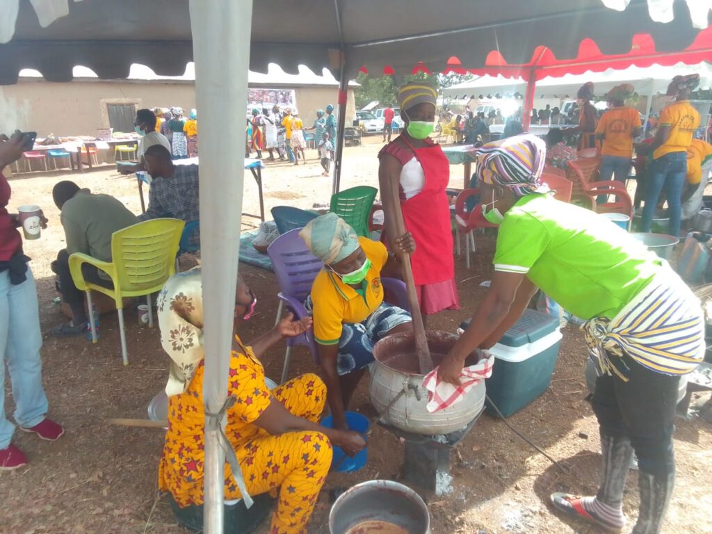 The groups prepare variety of dishes